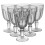 320ml Red Sparkling Wine Glasses Goblet Stemmed Base Glassware 6 Pcs 4
