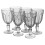 320ml Red Sparkling Wine Glasses Goblet Stemmed Base Glassware 6 Pcs 5