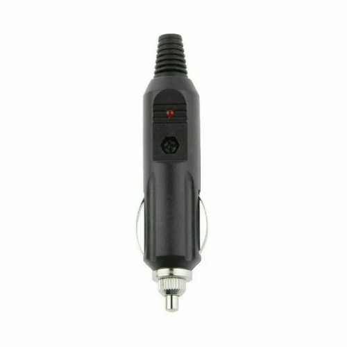 2PCS 12V Car Led Cigarette Lighter Socket Plug Power Male Adaptor+Fuse 1