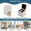 Costway Faux Leather Ottoman Pouffe Storage Toy Box Foot Stool White 6
