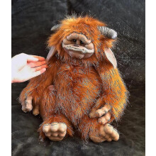 Labyrinth Ludo Baby Doll Red Bigmouth Animal Plush Doll Ornaments