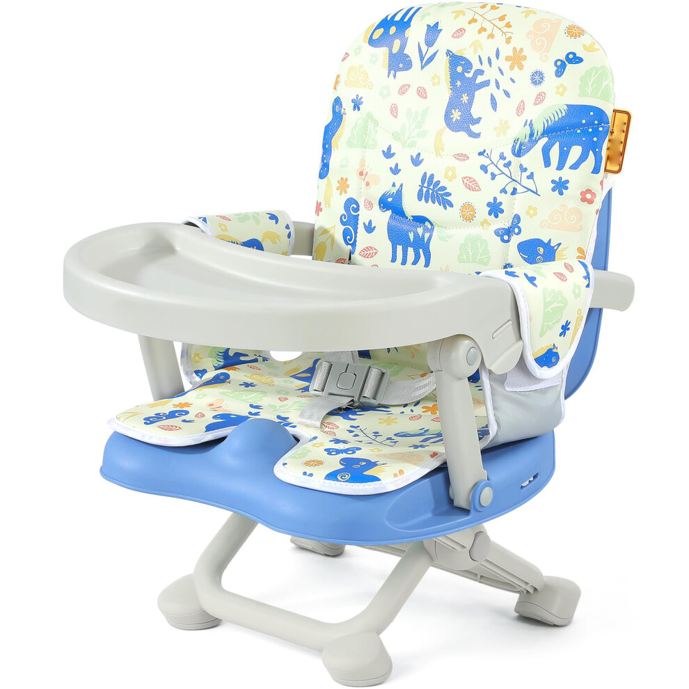 (Blue) Portable High Chair for Babies and Toddlers