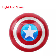 (Red Shield with sound and light) Marvel The Avenger Captain America Shield Helmet
