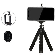 Phone Tripod, Portable And Flexible Tripod With Wireless Remote And Clip