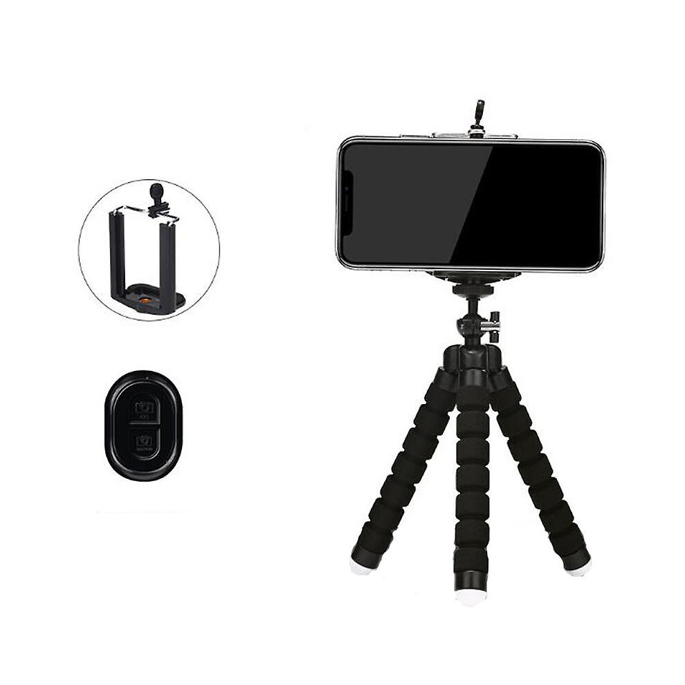 Phone Tripod, Portable And Flexible Tripod With Wireless Remote And Clip 9353840250786