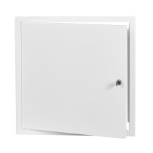 White Metal Access Panel 500mm x 500mm with Lock / Keys