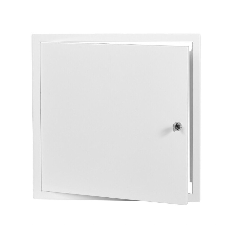 White Metal Access Panel 500Mm X 500Mm With Lock / Keys 5056517975435