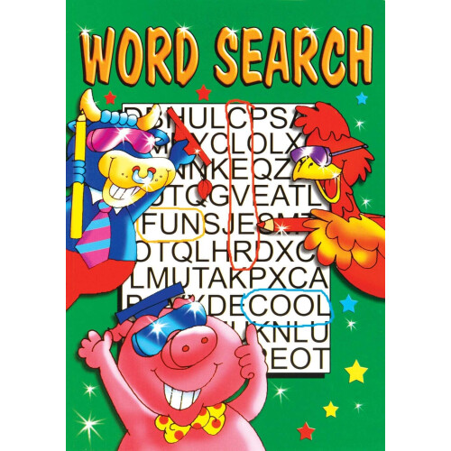 Set of 4 A4 Word Search Books Kids Wordsearch Brain Games Puzzle Book 2