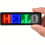 (Wireless LED Badge?four Color?) Rechargeable Wireless LED Badge with APP Programming and Scrolling Matrix Pixel Panel 1