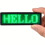 (Wireless LED Badge (green)) Rechargeable Wireless LED Badge with APP Programming and Scrolling Matrix Pixel Panel 1