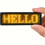 (Wireless LED Badge (yellow)) Rechargeable Wireless LED Badge with APP Programming and Scrolling Matrix Pixel Panel 1