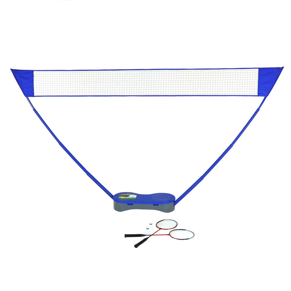 Charles Bentley Multi Sports Collection Portable 2 Player Badminton Set with Tennis Net and Carry Case