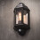 Litecraft Bangor Outdoor Traditional Wall Lantern With Sensor - Black 5