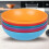 URBN Living (Multicoloured) Unbreakable Plastic Deep Round Reusable Dinner & Picnic Plates 6pcs 1
