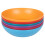 URBN Living (Multicoloured) Unbreakable Plastic Deep Round Reusable Dinner & Picnic Plates 6pcs 3