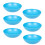 URBN Living (Blue) Unbreakable Plastic Deep Round Reusable Dinner & Picnic Plates 6pcs 1