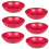 URBN Living (Fuchsia) Unbreakable Plastic Deep Round Reusable Dinner & Picnic Plates 6pcs 1
