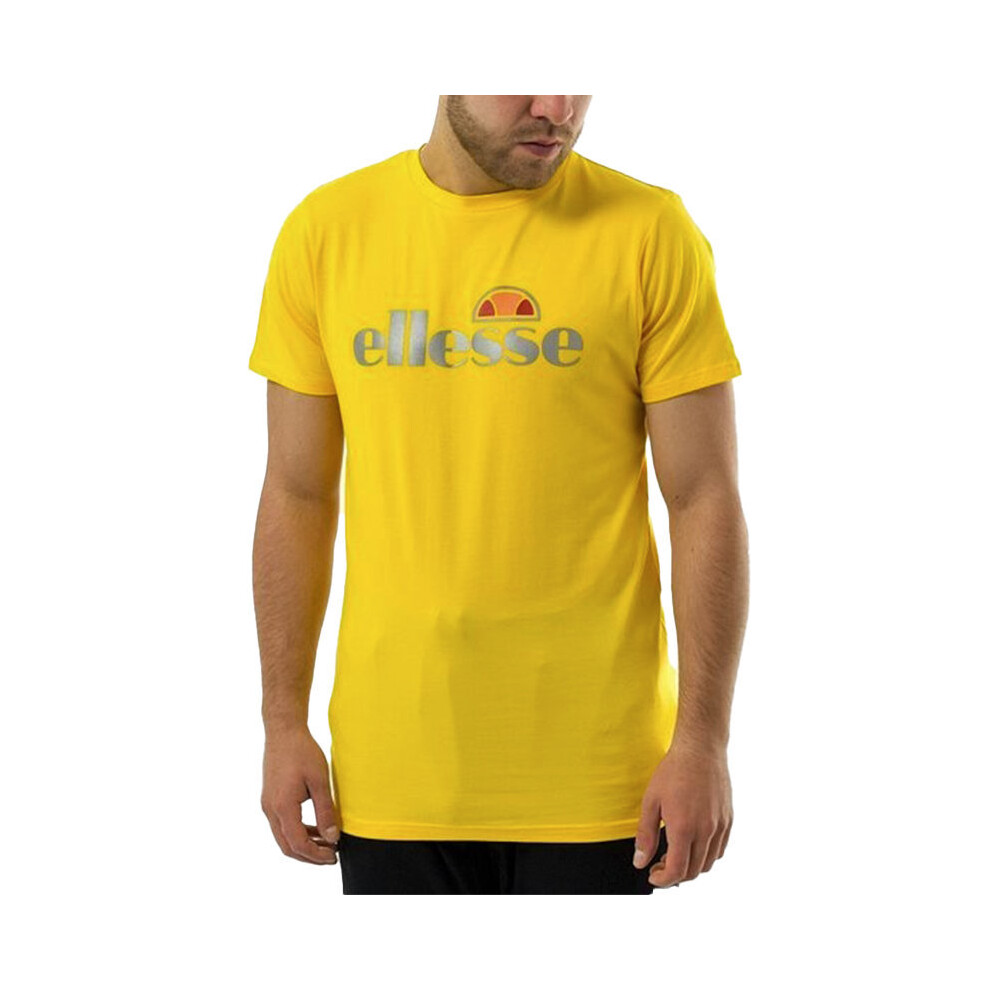 (Yellow, M) ELLESSE GINITI 2 Mens T Shirts Cotton Holiday Tee