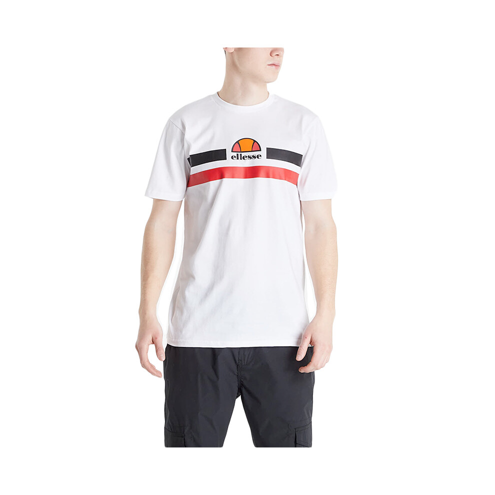 (White, S) ELLESSE APREL Mens T Shirts Cotton Beach Tee