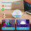 Creative cartoon starry night projector led starry night light 4