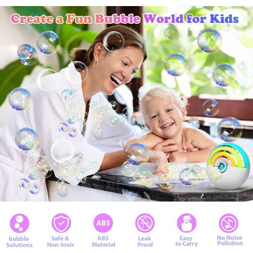 Bellenblaasmachine, draagbare automatische bellenblaasmachine voor kinderen 1