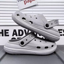 (gray, 41=US8,UK7.5) Comfort New Platform shoes Clog Black Platform Clog Crocs MAN CRUSH Black