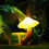 2pcs Led Night Light Mushroom Wall Light Socket Light European Plug Warm White Light Control 5