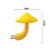 2pcs Led Night Light Mushroom Wall Light Socket Light European Plug Warm White Light Control 4