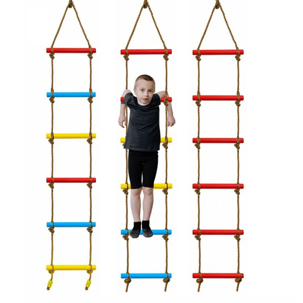 Hygrad (Climbing Ladder) Kids Garden Climbing Ladder Rope Outdoor Activity Swings Baby Seat Swing