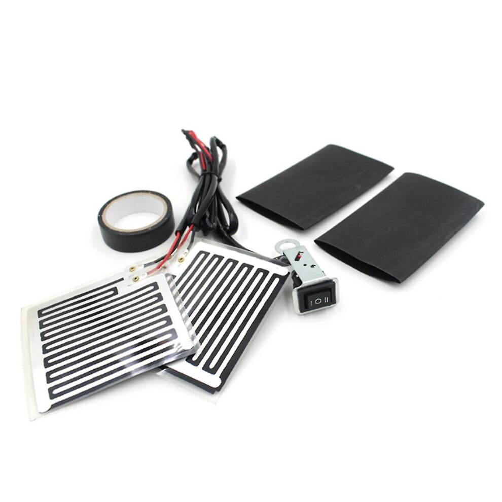 Motorcycle Electric Heating Handlebar Warmer, Grip Warmer 12V Heated Grips For Motorcycle, Han Black 9353840283456