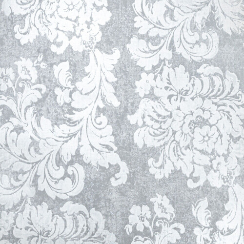 Grandeco Floral Damask Grey Wallpaper Shimmer Metallic Silver Paste The Paper Smooth 2