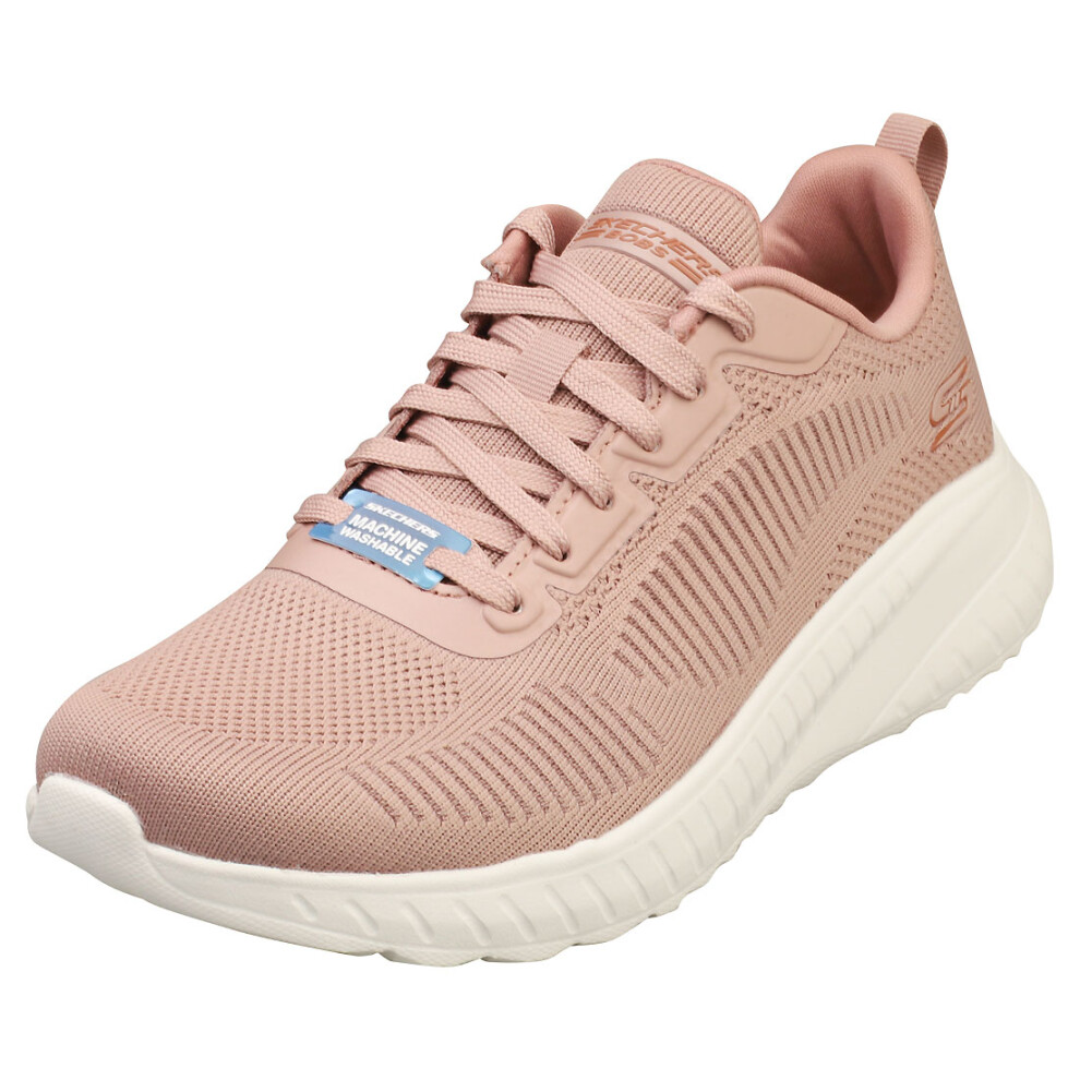 Skechers Bobs Squad Chaos Womens Fashion Trainers In Blush - 7 Uk