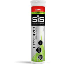 Science In Sport Hydro Hydration Tablets Gluten Free Zero Sugar Berry Flavour Plus Electrolytes 20 Effervescent Tablets