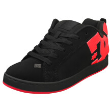 DC Shoes Court Graffik Womens Skate Trainers in Black Pink - 5 UK