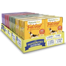 NATUREDIET Feel Good Selection Pack Complete Wet Food, 390g (Pack of 16) Packaging may vary
