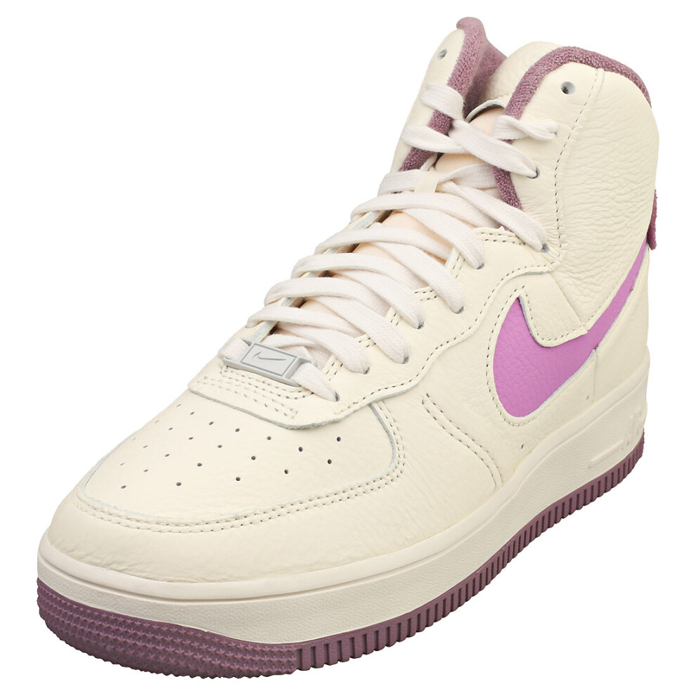 (5.5) Nike Af1 Sculpt Womens Fashion Trainers in Ivory Fuchsia