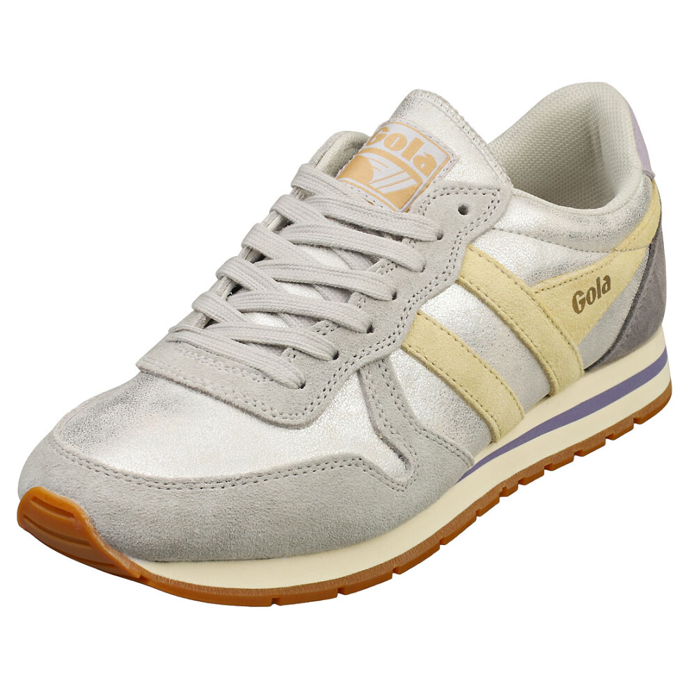 (6) Gola Daytona Blaze Womens Fashion Trainers in Silver