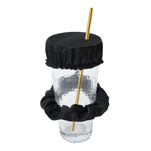 (Black 1) Nightcap Drink Cover Scrunchie, The Drink Spiking Prevention Scrunchie