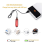 2 Pack Smart Bicycle Tail Light, Ultra Bright LED Warning Bicycle Flashlight USB Rechargeable Waterproof 4 Light Mode(Black) 3