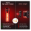 2 Pack Smart Bicycle Tail Light, Ultra Bright LED Warning Bicycle Flashlight USB Rechargeable Waterproof 4 Light Mode(Black) 5