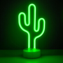 Led Cactus Neon Light Signs Neon Signs Lamp Flash Neon Lights Warm White Decor Flash Neon Lights Battery/usb Powered Night Light For Christmas Nursery