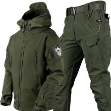 (Green, M) Thick Hunting Clothes For Men, Cold Weather Camo Hunting Jacket