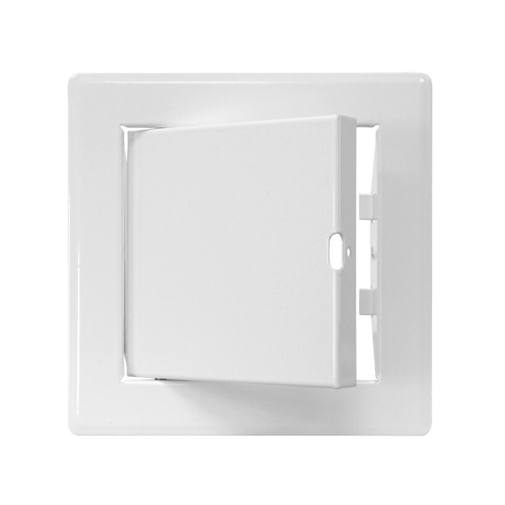 White Metal Access Panel 150Mm X 150Mm Door Flap Hatch 5056517975695