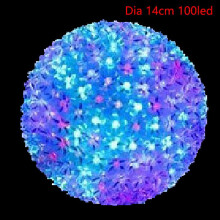 (B8) Led Cherry Blossom Ball Lamp Decorative Lamp Flower Ball Hanging Light Party Toy