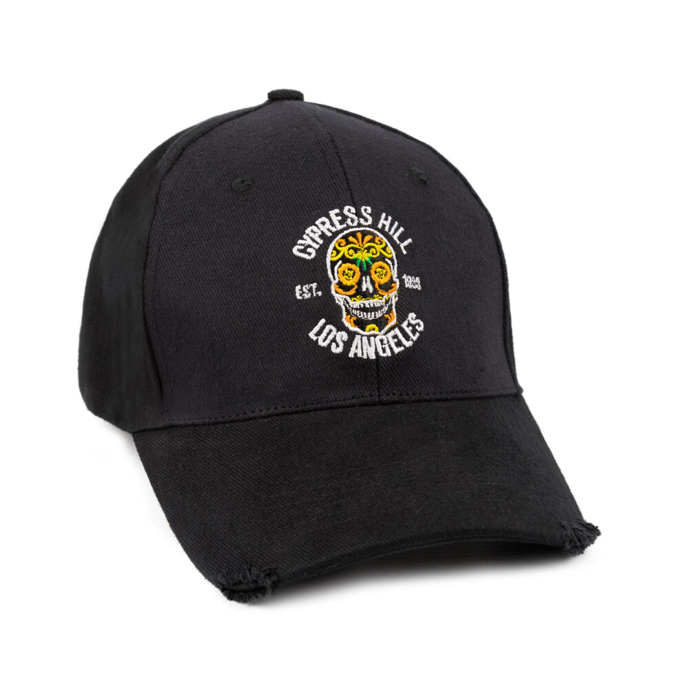 Cypress Hill Adjustable Curved Peak Cap (Unisex Black)