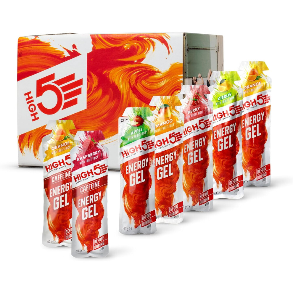 Energy Gels Quick Release Sports Gels Power Muscles Peak Performance Natural Fruit Juice On The Go Energy Boost Running Cycling Endurance Mixed 20x40g 