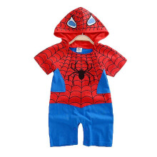 (Spiderman, 6-12 Months) Infant Baby Boys Girls Superhero Romper Jumpsuit Fancy Costume Outfit