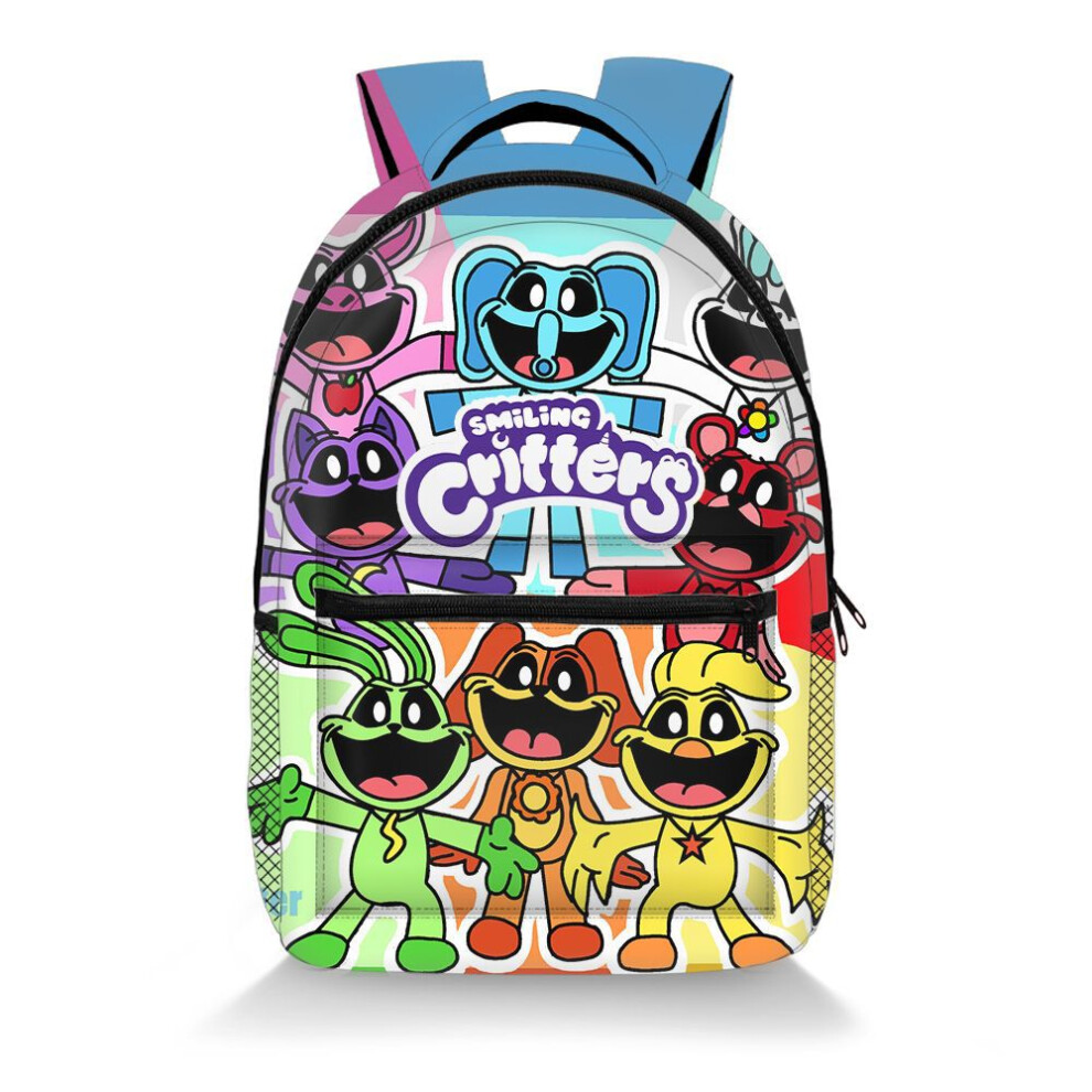 Rywolt (Style K) Smiling Critters Large Capacity Backpack Printed Schoolbag