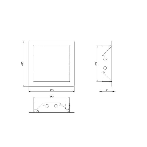 Metal Access Panel 400mm x 400mm Damaged Door 2