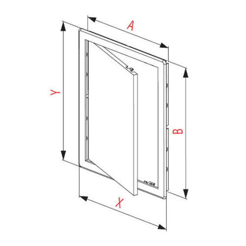 Brushed Silver Access Panel 6" x 6" 150mm x 150mm Door 2